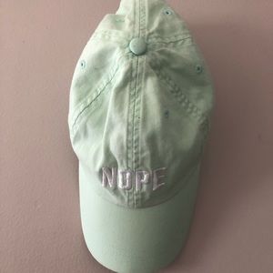 ‘Nope’ Mint Baseball Cap